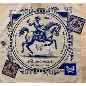 Shot Show 2025 Benchmade Bandana Scarf, Coasters,Pins & Sticker Lot RARE